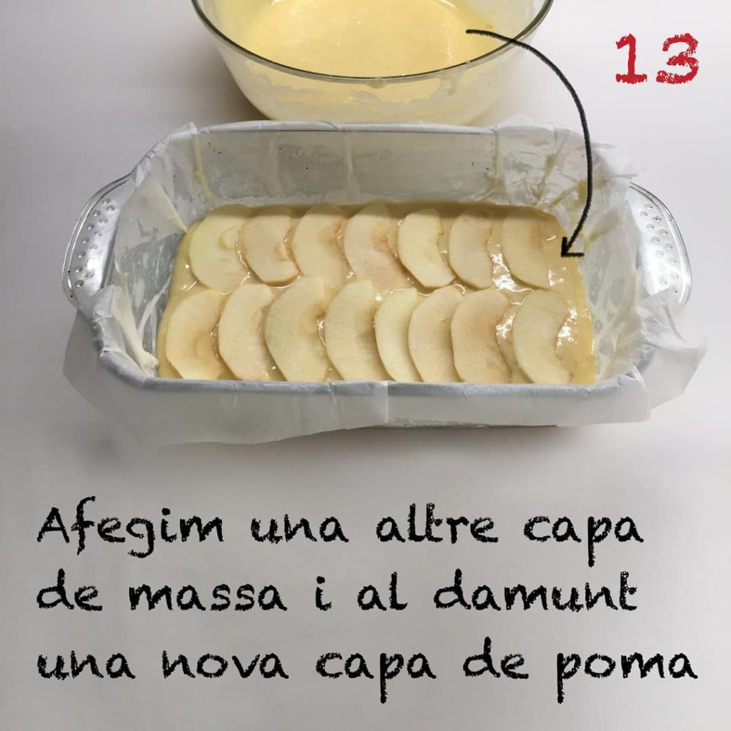 2º capa de masa y también de manzana